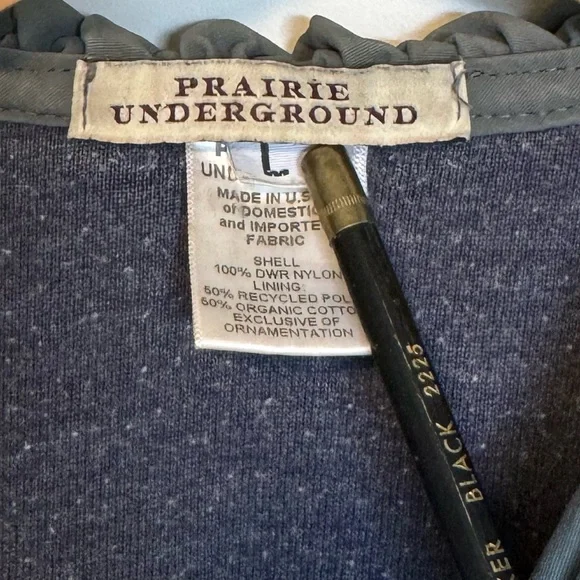 Prairie Underground Long Grey Raincloak - Size Large - Picture 5 of 7
